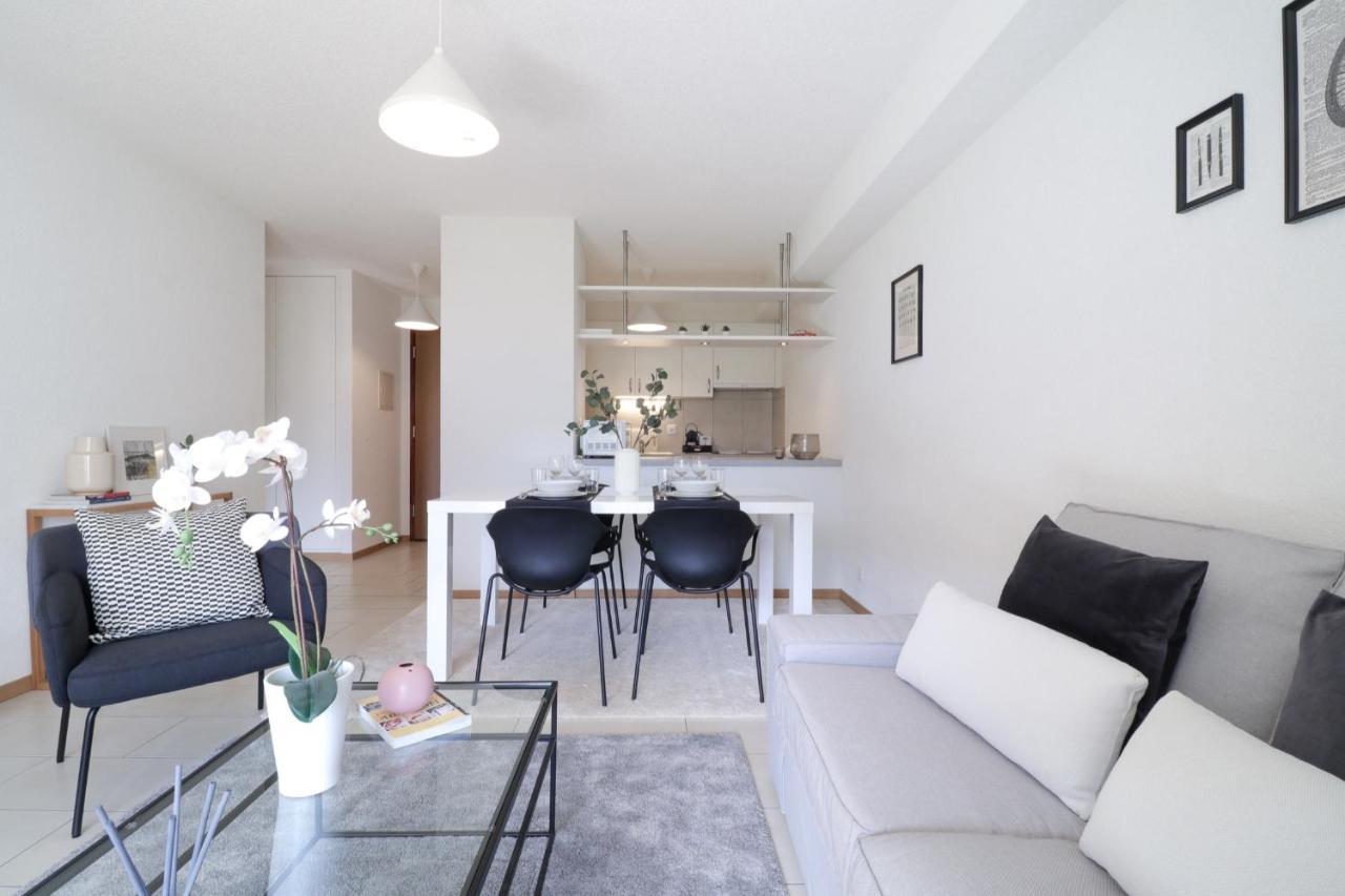 Modern Apartment Close To Martigny Train Station Екстериор снимка